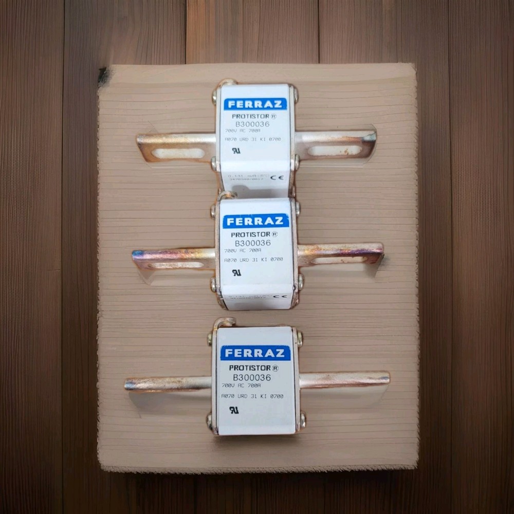 Mersen Ferraz Protistor Semiconductor Fuse B300036 700V AC 700A Lot of 3 !