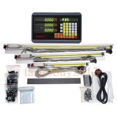 Bridgeport Mill 3Axis Digital Readout +3pc Linear Glass Scale DRO Display Kit