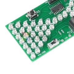 Electronic Hourglass DIY Kit Funny Practice Soldering Kit w/ LED DC Power Cable