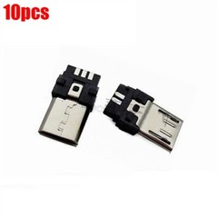 10 Pcs Micro Usb Type B Male 5Pin Smt Socket Jack Connectors Port Pcb Board xs