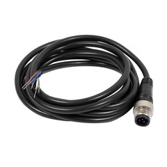 M12 2m 6.6ft Male Straight 5 Pin Connector Aviation Electrical Cable