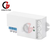 DC12-24V AC110-240V 5.8GHz Microwave Radar Sensor Body Motion HF Detector Switch