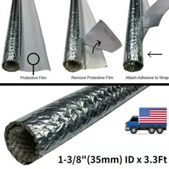 1-3/8″ Automotive Cable Wire Loom High Temp Protection Sleeve Wrap for Hose Line