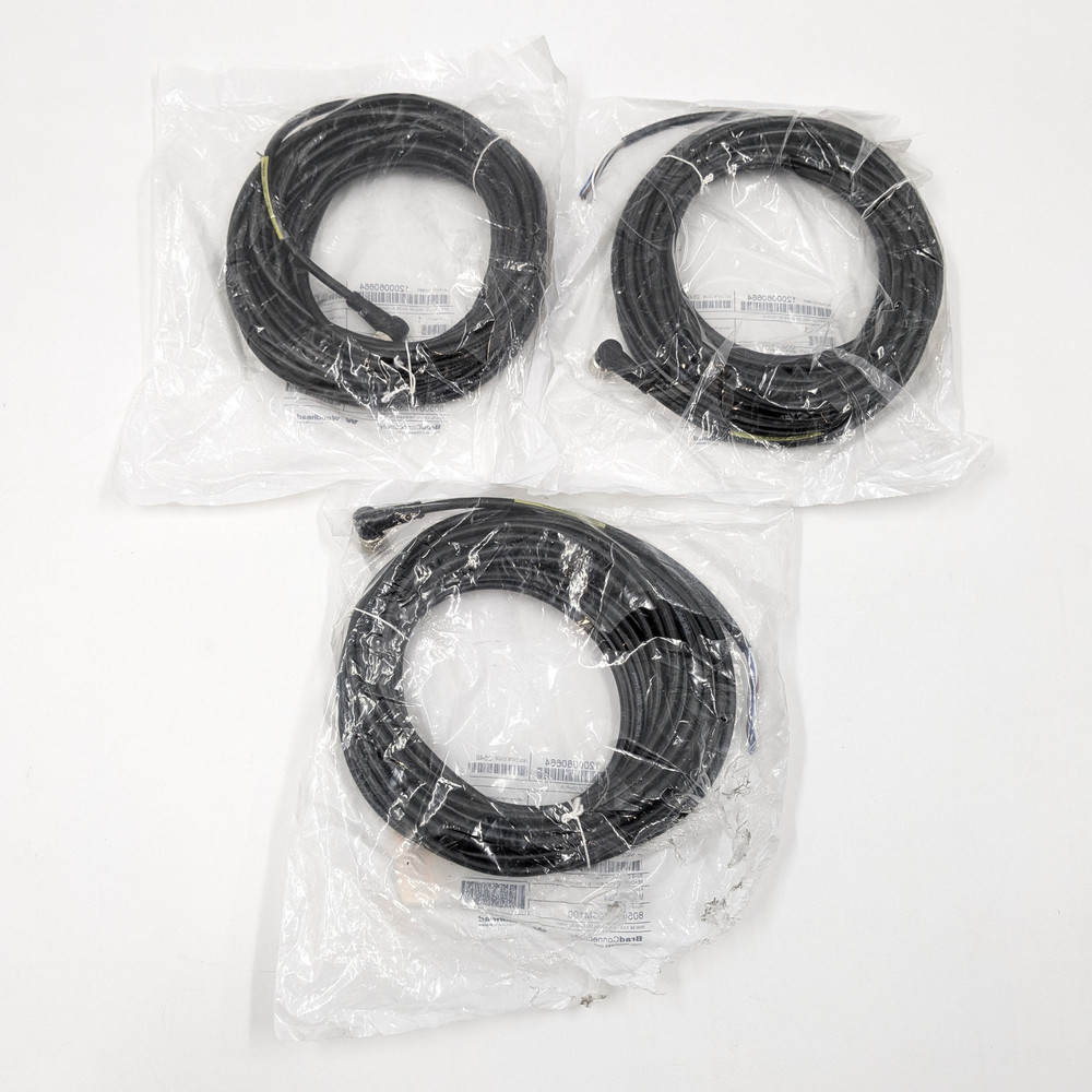 Molex Woodhead M12 5-Pole Single-Ended Cordset 10M 250V (805001P03M100) Lot of 3