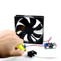 DC 12V 24V Fan Temperature Controller Module 4-Wire Speed Control Governor Board