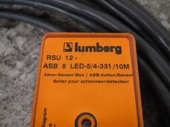 New Lumberg Automation ASB 8 LED 5/4-331/10M Passive Distribution Box / Cable