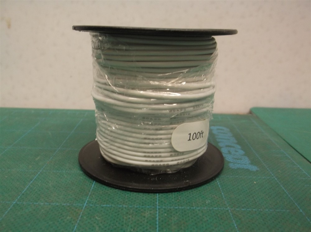 Fermerry 20AWG Stranded Wire Electrical Wire Silicone Cable White 100ft