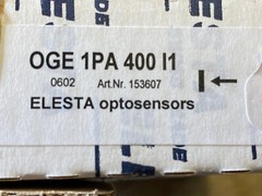 Elesta sensor photoelectric sensor OGE 1PA 400/1 / Ferag 5.651.994 NEW