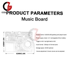 8M Recordable Sound Module Button Control MP3 Music Voice Player Board DIY Kit