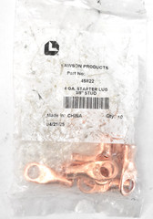 Lot of 10 Lawson 45822 4 Gauge Starter Lugs 3/8″ Stud Copper Tools Pack