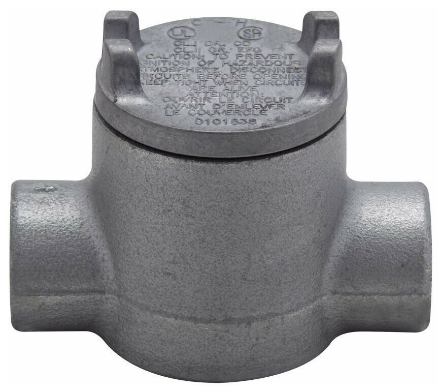 EATON CROUSE-HINDS GUAC14, RIGID CONDUIT OUTLET BOX AND COVER, 1/2 OUTLET