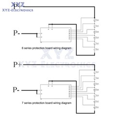 6S 7S 30A 50A BMS Board with NTC 3.7V Ternary Lithium Battery Protection Board