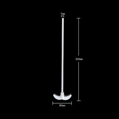 Smooth surface, no adhesion to viscous samples and easy to clean
