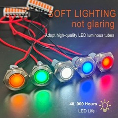 16mm Metal Indicator Light Mounting Hole 5/8 Inch