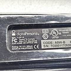 DigitalPersona EikonTouch TCRF1S USB Fingerprint Reader 5V 200mA A5W-B