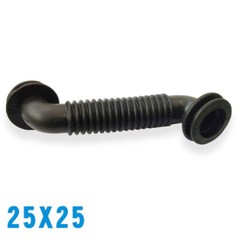 25MMx25MM Car Wire Harness Door Tube Dust-proof Tube Black Rubber Tube NEW