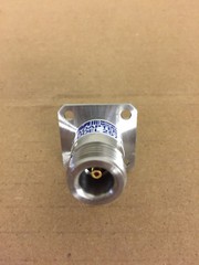 NEW MidWest Microwave Adaptor, Model 2579… “N” female flanged /SMA Female.