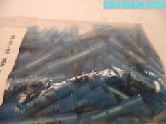 QTY=100: 28-20172 Butt Connector 16-14 Gauge Blue