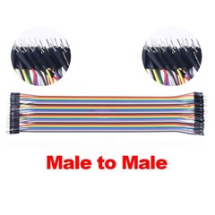 40P Dupont Male Female 10cm/15cm/21cm/30cm/40cm Jumper Wire Connectors Leads