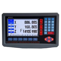 JING LCD DRO Lathe Digital Readout 2 Axis Display Milling + 2pcs linear scale
