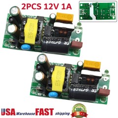 2Pcs Switching Power Supply Board Isolated Regulated Power Module 12V1A