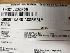 279607133 AEG ERF 320 Circuit Card Assembly 5998-12-324-0026