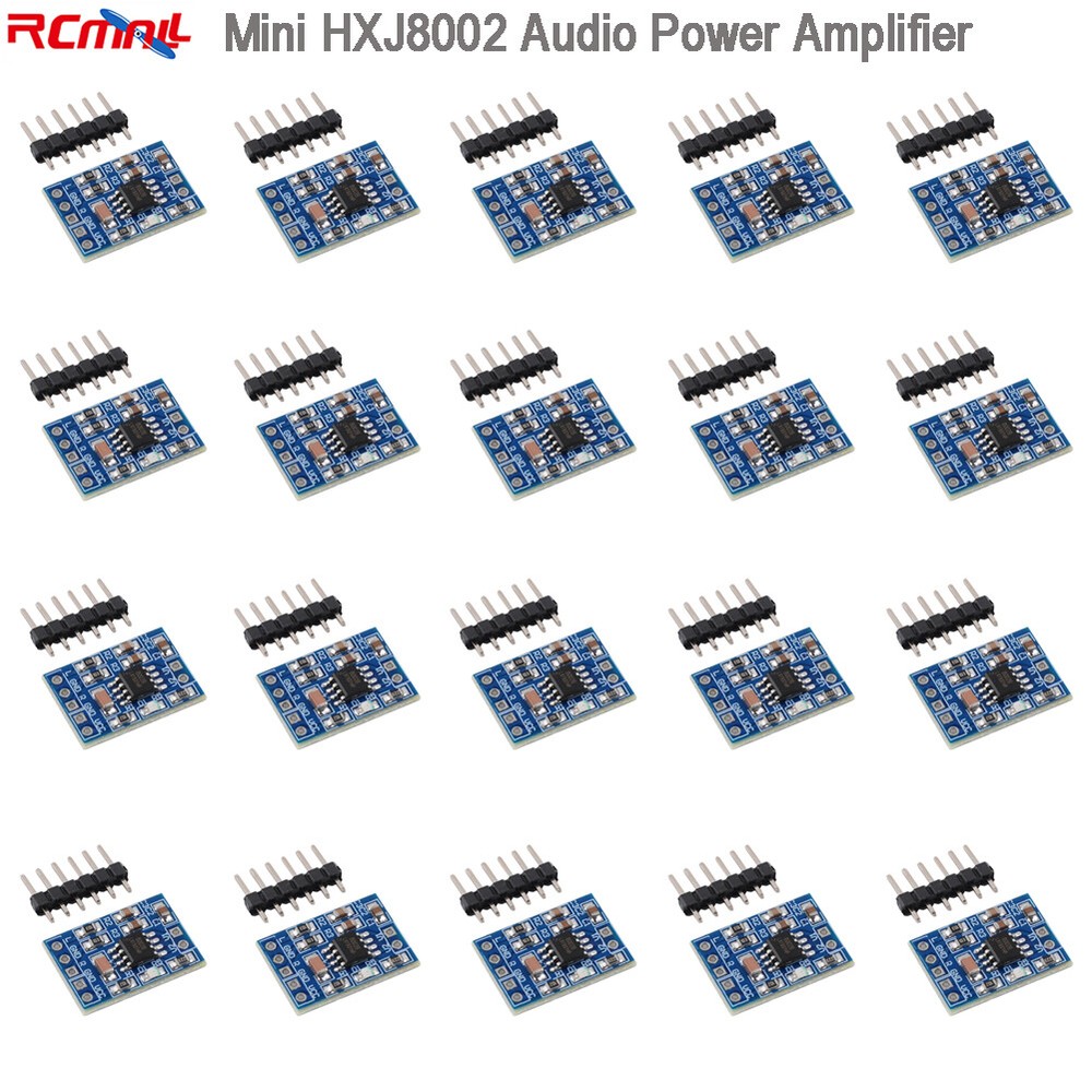 20pcs Mini HXJ8002 Audio Power Board Voice Amplifier Module BTL 3W for Arduino