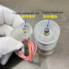 Pulley Guide Wheel Roller Plastic Seat Assembly for WEDM Wire Cutting Machine