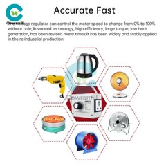 220V 4000W Adjustable Voltage Regulator Dimming SCR Temperature Speed Controller