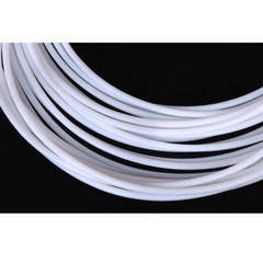 Milky White PTFE Tube Tubing Pipe Hose 600V High Temp 260℃ ID 0.5~8mm OD 1~10mm