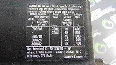USED ABB EHW 250 Welding Isolation Contactor Size W5 350A