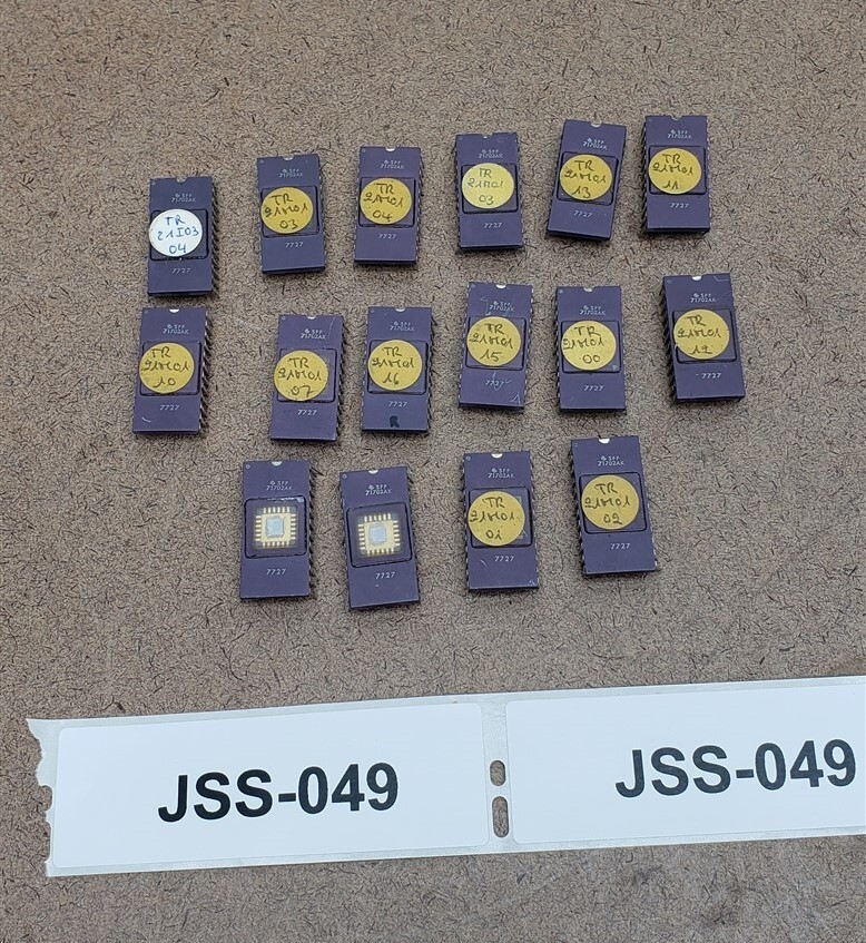 QTY 16 SFF 71702AK 7727 Vintage EPROMs Manurhin Traminer Swiss Screw Machine