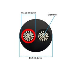 25ft 22 Awg 2 Core Cable, Led Lighting Automotive Use