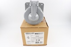 KILLARK VR342 30A GROUND STYLE 2 RECEPTACLE, 3-WIRE/4-POLE 250VDC/600VAC E/4/4X