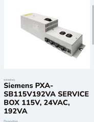 Siemens PXA-SB115V192VA Service Box Panel Power Supply New In Box.