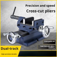 Precision Cross Plain Vise Workbench Bidirectional Mobile Vise Workbench