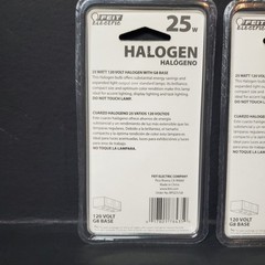 FEIT Electric 25W 120V G8 Halogen Bulb Clear Light Lamp – Lot of 3 New