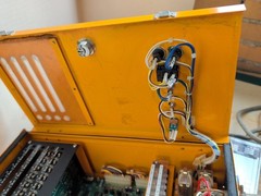 WELDOTRON SAFE-T-LITE CONTROL BOX 8221B W/ PROJECTOR AND RECEIVER SAFETY LIGHTS