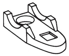 SEPCO 903, Rigid Conduit Clamp Back Spacer, 1-1/4″, Iron, 1pc