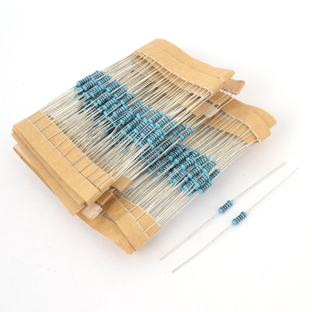 300 Pieces Through Hole 0.25W 1% Tolerance 1K Ohm Metal Oxide Film Resistor