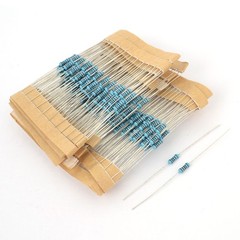 300 Pieces Through Hole 0.25W 1% Tolerance 1K Ohm Metal Oxide Film Resistor