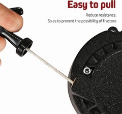 Black Aluminum Pull Starter Recoil Starter For 2 Stroke Engine 47cc 49cc 50cc Mi