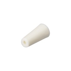 9-14mm Beige Drilled Silicone Stopper Plugs for Flask Test Tube Stopper 10pcs