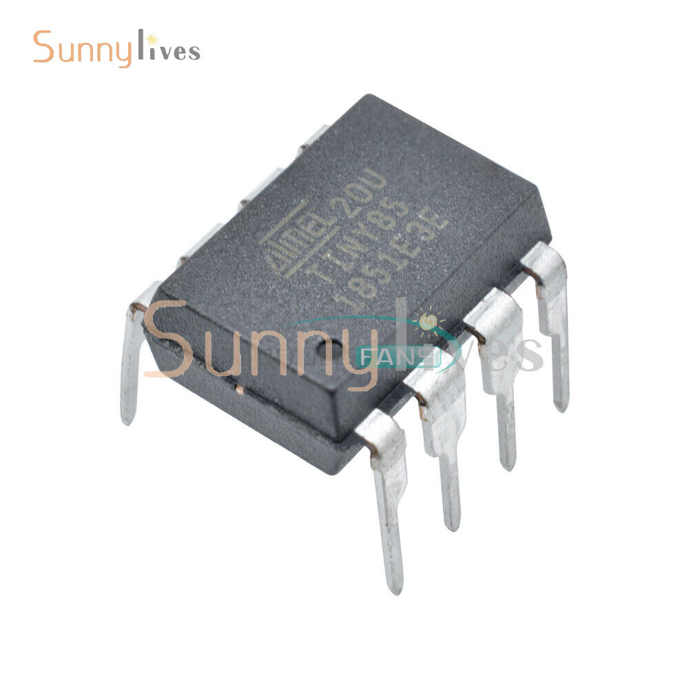 1/2/5/10PCS ATTINY85-20PU MCU 8BIT 8KB FLASH IC 8DIP in DIL housing 85-20PU