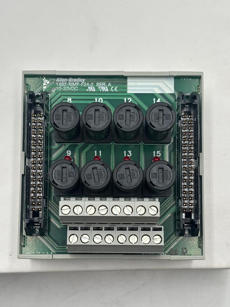 Allen-Bradley Fusible Expander Module, 24V DC, 8 Fuses 1492-XIMF-F24-2