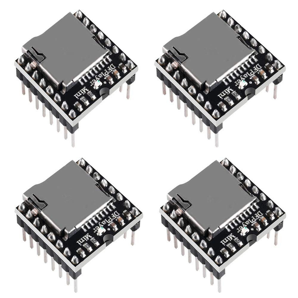 AOICRIE 4pcs Dfplayer Mini MP3 Player Module Compatible with R3 for 4PCS