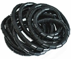 Ф6mm-Ф30mm White / Black Spiral Wrap Cable Tidy Wire Organize Sleeves Tool Kits