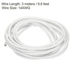 9.8ft 14AWG Electronic Wire High Temperature Electrical Mica Cable White