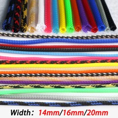 14mm-20mm Braided Cable Sleeving PET Expandable Wire Sheath Electrics Wire Harne
