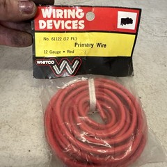 12 Gauge Copper Primary Wire 12 Ft Red Whitco No 61122